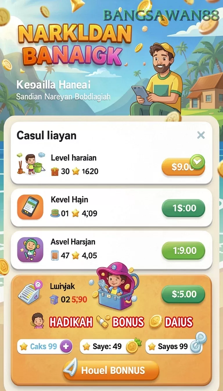 Cuplikan layar ELANG138 — menu navigasi