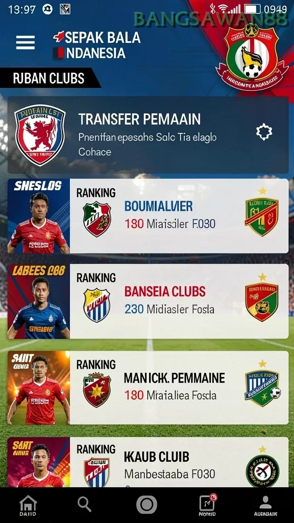 Cuplikan layar BANDARCOLOK — menu navigasi